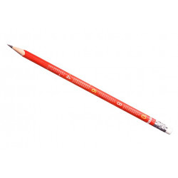 Grafitceruza radírral, HB, háromszögletű, KORES "Mathmagic"