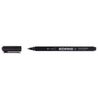Alkoholos marker, CD/DVD, 1 mm, KORES, fekete Alkoholos marker, CD/DVD, 1 mm, KORES, fekete
