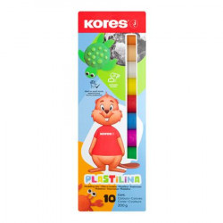 Gyurma, 200 g, 10 szín, KORES "Plastilina" Gyurma, 200 g, 10 szín, KORES "Plastilina"