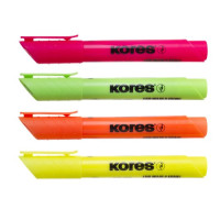 Szövegkiemelő készlet, 0,5-5 mm, KORES "High Liner Plus", 4 különböző szín Szövegkiemelő készlet, 0,5-5 mm, KORES "High Liner Plus", 4 különböző szín