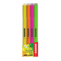 Szövegkiemelő készlet, 0,5-3,5 mm, KORES, 4 különböző szín Szövegkiemelő készlet, 0,5-3,5 mm, KORES, 4 különböző szín