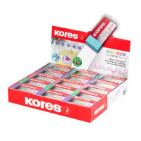 Radír display, KORES "KE-30", pasztell színek Radír display, KORES "KE-30", pasztell színek