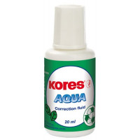 Hibajavító folyadék, vízbázisú, 20 ml, KORES "Aqua" Hibajavító folyadék, vízbázisú, 20 ml, KORES "Aqua"