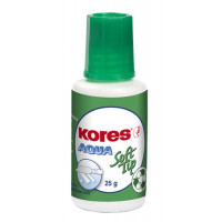 Hibajavító folyadék, vízbázisú, szivacsos, 20 ml, KORES "Aqua Soft Tip" Hibajavító folyadék, vízbázisú, szivacsos, 20 ml, KORES "Aqua Soft Tip"
