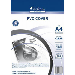 Előlap, A4, 140 mikron, VICTORIA, víztiszta
