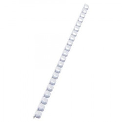 Spirál, műanyag, 10 mm, 41-55 lap, VICTORIA, fehér