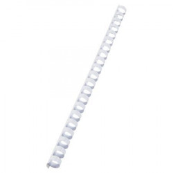 Spirál, műanyag, 12 mm, 56-80 lap, VICTORIA, fehér