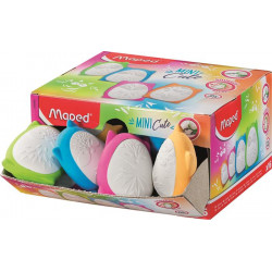 Stresszoldó radír display, MAPED "Mni Cute", vegyes színek