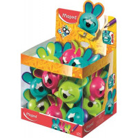 Hegyező display, egylyukú, tartályos, MAPED "Croc Croc Innovation", nyuszi, vegyes színek Hegyező display, egylyukú, tartályos, MAPED "Croc Croc Innovation", nyuszi, vegyes színek