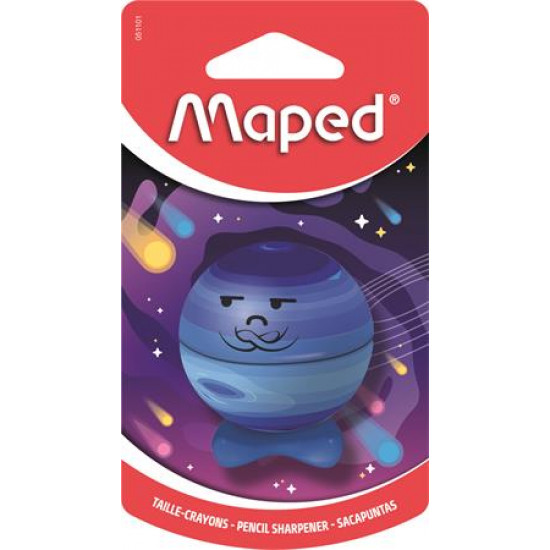 Hegyező, egylyukú, tartályos, MAPED „Planet”, bolygók, vegyes minták