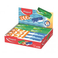 Radír display, állatos, MAPED „Animals”, vegyes minták Radír display, állatos, MAPED „Animals”, vegyes minták