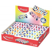 Radír display, sakktábla, MAPED „Checkerboards”, vegyes minták