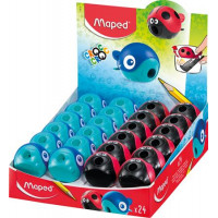 Hegyező display, egylyukú, tartályos, MAPED "Croc Croc Easy", katica és bálna, vegyes formák Hegyező display, egylyukú, tartályos, MAPED "Croc Croc Easy", katica és bálna, vegyes formák