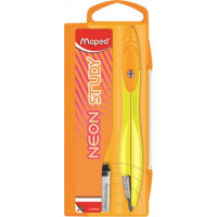 Körző, heggyel, MAPED "Study Neon", vegyes színek Körző, heggyel, MAPED "Study Neon", vegyes színek