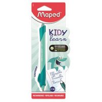 Rollertoll, 0,7 mm, törölhető, kitekerhető, MAPED "KIDY Learn MAGIC", cápa, türkiz Rollertoll, 0,7 mm, törölhető, kitekerhető, MAPED "KIDY Learn MAGIC", cápa, türkiz