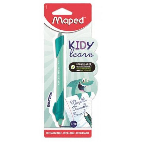 Rollertoll, 0,7 mm, törölhető, kitekerhető, MAPED "KIDY Learn MAGIC", cápa, türkiz