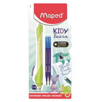 Írástanuló rollertoll, utántöltővel, 0,7 mm, radírozható, MAPED "KIDY Learn MAGIC", vegyes minták