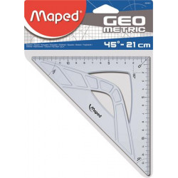Háromszög vonalzó, műanyag, 45°, 21 cm, MAPED "Geometric" Háromszög vonalzó, műanyag, 45°, 21 cm, MAPED "Geometric"