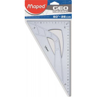 Háromszög vonalzó, műanyag, 60°, 26 cm, MAPED "Geometric" Háromszög vonalzó, műanyag, 60°, 26 cm, MAPED "Geometric"