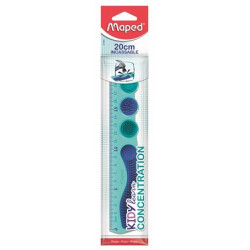 Vonalzó, műanyag, 20 cm, MAPED  "Kidy Learn Concentration"