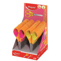 Olló, display, iskolai, 13 cm, MAPED "Soft Neon", vegyes színek Olló, display, iskolai, 13 cm, MAPED "Soft Neon", vegyes színek