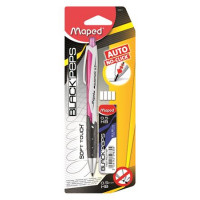 Nyomósirón, 0,5 mm, ajándék grafitbéllel, MAPED "Black`Peps", vegyes színek Nyomósirón, 0,5 mm, ajándék grafitbéllel, MAPED "Black`Peps", vegyes színek