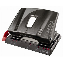 Lyukasztó, kétlyukú, 25 lap, fém, MAPED "Advanced", sötétbarna