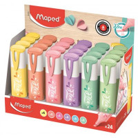 Szövegkiemelő display, 1-5 mm, MAPED "Fluo Peps Flex Pastel", pasztell szín Szövegkiemelő display, 1-5 mm, MAPED "Fluo Peps Flex Pastel", pasztell szín