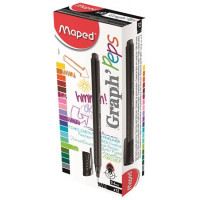 Tűfilc, 0,4 mm, MAPED "Graph`Peps", fekete Tűfilc, 0,4 mm, MAPED "Graph`Peps", fekete