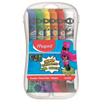 Tempera készlet, 12 darabos, műanyag dobozban, MAPED Tempera készlet, 12 darabos, műanyag dobozban, MAPED