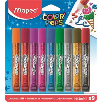 Csillámos ragasztó, MAPED "Color`Peps", 9 különböző szín Csillámos ragasztó, MAPED "Color`Peps", 9 különböző szín