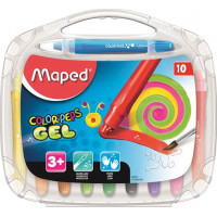 Zsírkréta, kitekerhető, MAPED "Color`Peps GEL", 10 különböző szín Zsírkréta, kitekerhető, MAPED "Color`Peps GEL", 10 különböző szín