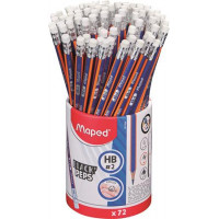 Grafitceruza radírral ceruzatartó, HB, háromszögletű, MAPED "Black`Peps Navy" Grafitceruza radírral ceruzatartó, HB, háromszögletű, MAPED "Black`Peps Navy"