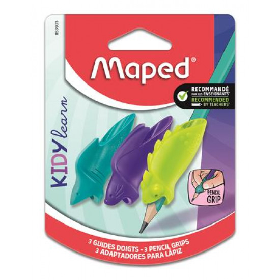 Ceruzafogó, MAPED "Kidy Learn", vegyes színek, 3 db