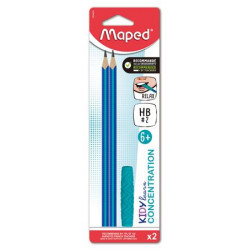 Írástanuló grafitceruza, HB, háromszögletű, szilikon vég, MAPED "Kidy Learn Concentration" Írástanuló grafitceruza, HB, háromszögletű, szilikon vég, MAPED "Kidy Learn Concentration"