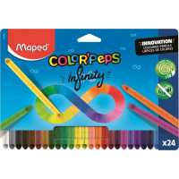Színes ceruza készlet, háromszögletű, MAPED "Color`Peps INFINITY", 24 különböző szín Színes ceruza készlet, háromszögletű, MAPED "Color`Peps INFINITY", 24 különböző szín