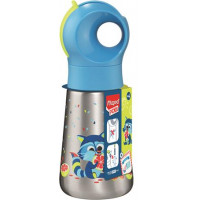 Kulacs, 350 ml, rozsdamentes acél, MAPED PICNIK "Concept Miniz", mosómedve