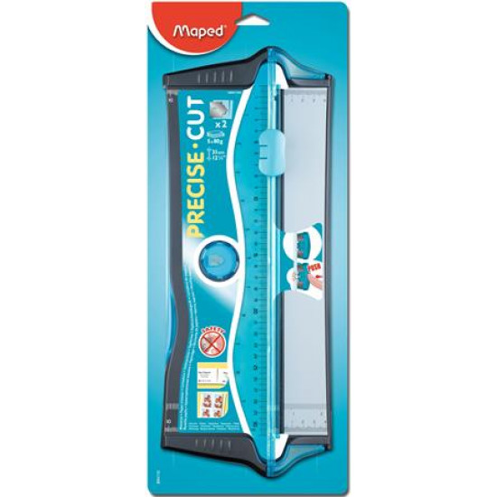 Vágógép, visszahúzódó pengével, A4, 5 lap, Maped "Precise cut" Vágógép, visszahúzódó pengével, A4, 5 lap, Maped "Precise cut"