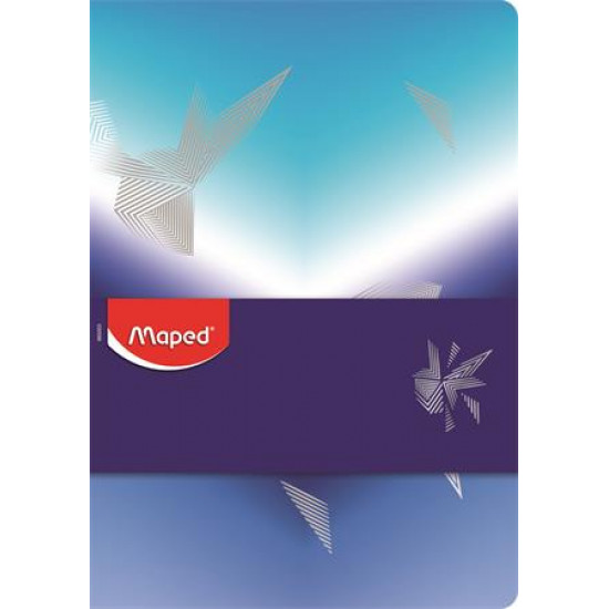 Jegyzetfüzet, tűzött, A5, vonalas, MAPED „Arctic jégvilág”