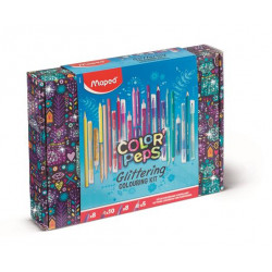 Csillámos színező készlet, MAPED "Color`Peps", 31 darabos Csillámos színező készlet, MAPED "Color`Peps", 31 darabos
