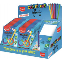 Színes ceruza display, karton, asztali, MAPED "Color`Peps INFINITY", feltöltött Színes ceruza display, karton, asztali, MAPED "Color`Peps INFINITY", feltöltött