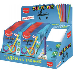 Színes ceruza display, karton, asztali, MAPED "Color`Peps INFINITY", feltöltött Színes ceruza display, karton, asztali, MAPED "Color`Peps INFINITY", feltöltött
