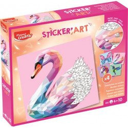 Kreatív matricás készlet, különleges állatok, MAPED CREATIV "Sticker` Art"