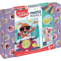 Mozaikos képkészítő készlet, MAPED CREATIV, "Cute Animals", aranyos állatok Mozaikos képkészítő készlet, MAPED CREATIV, "Cute Animals", aranyos állatok