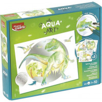 Akvarell festőkészlet, MAPED CREATIV, "Aqua Art", dinoszaurusz Akvarell festőkészlet, MAPED CREATIV, "Aqua Art", dinoszaurusz