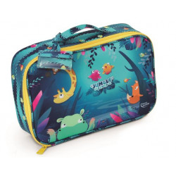 Kreatív írószer készlet, kiegészítőkkel, MAPED CREATIV, "Jungle Fever", 50 darabos, bőrönd