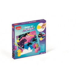 Számfestő készlet,, MAPED CREATIV "Paint by number",leopárd és madár Számfestő készlet,, MAPED CREATIV "Paint by number",leopárd és madár