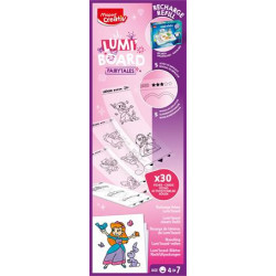 Kreatív rajzkészlet, kiegészítő sablon, MAPED CREATIV "Lumi Board", tündérmese