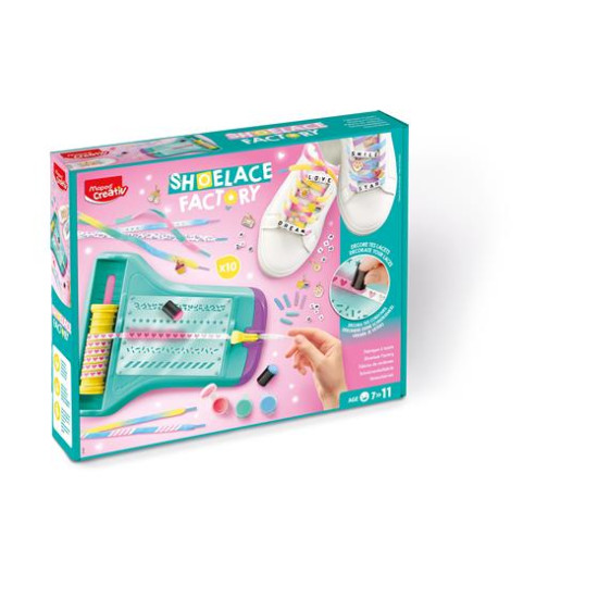 Cipőfűző díszítő készlet, MAPED CREATIV "Shoelace Factory"