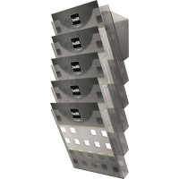 Katalógustartó, fali kiegészítővel, A4, 5 rekeszes, HELIT Katalógustartó, fali kiegészítővel, A4, 5 rekeszes, HELIT